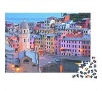 Cinque Terre Puzzles 1000 Pezzi Riciclato Colorful Town Puzzle per Adulti Puzzle Gioco Props Impossible Hard Difficult Sfidante Divertente Gioco 70x50cm/1000pcs