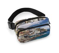 Cinque Terre Scenery Marsupio leggero con cinghia regolabile per corsa e viaggio