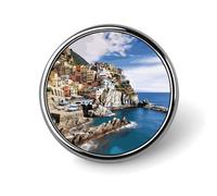 Cinque Terre Scenery Spille personalizzate per zaini Spilla da bavero alla moda per abiti Simpatici spille per cappelli per donne uomini divertente borsa distintivo pin cool spille vintage per