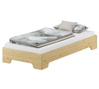 Cinque varianti di solido letto una piazza 80x200 in Pino massello V-60.56-08