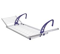 Cinquepalmi Trilly, Stendibiancheria da balcone in alluminio con ali cm 53x168.