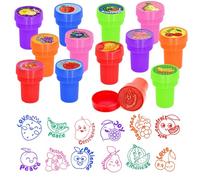 Cinrobiye 24 stampini a forma di frutta dello spirito, per ragazzi e ragazze, bomboniere cristiane, riempitivi per sacchetti biblici, premi in classe VBS, premi di carnevale, riempitivi per pignatta