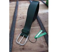 cinta cintura uomo verde inglese artigianale cuoio casual estate 100/115