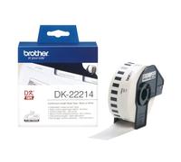 Cinta Continua DK22214 Nero su Bianco 1,2 cm x 30,48 m per Brother QL
