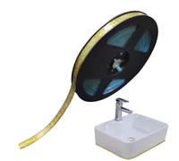 Cinta De Sellado Para La Ducha - PVC 6m Cinta Adhesiva de Relleno para Lechada | Tira De Costura Y Decorativa con Autoadhesivo Impermeable Antimoho Sellado Fuerte Baño Cocina Pared Suelo