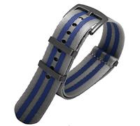 Cinta di orologi da 20 mm da 22 mm con cinturino in nylon , per Guarda gli uomini di sostituzione a strisce militari di Seiko Mido