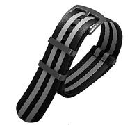 Cinta di orologi da 20 mm da 22 mm con cinturino in nylon , per Guarda gli uomini di sostituzione a strisce militari di Seiko Mido