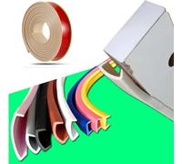 Cinta para Bordes de Muebles, Banda en U, Bordi per Tavoli in Legno, Profilo per ante Armadio, Profilo da Inoltrare per Mobili per Armadio, Tavolo, Piano di Lavoro, Paraspigoli (Cachi,3m×20mm)