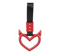 Cinta per manico al cuore - Cinghie per maniglia 'auto | Auto Drift Charm | Devil Heart gestisce gli anelli | Anello di avvertimento delle auto | Autobus decorativo della metropolitana | Installaz