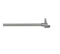 CINTACOR | Aste per Tende Senza Forare, Bacchette a Molla, Bastoni per Tende Allungabili Decorative con Ganci Finestre, Installazione Facile a Pressione | Diametro 9mm | 1 unit | Tappo Grigio, 50-80cm