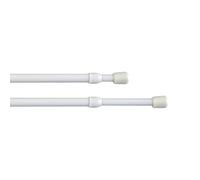 CINTACOR | Aste per Tende Senza Forare, Bacchette a Molla, Bastoni per Tende Allungabili, Facille da Installare Senza Fori, Bastone a Pressione | Diametro 8mm | 2 unità | Bianco, 50-85cm
