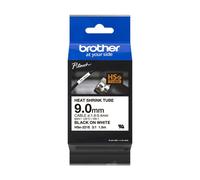 Cintas per stampanti di etichette Brother HSE-221E Tubo termorrestringente 9 mm Nero su bianco