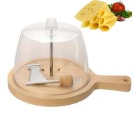 Cintegri di formaggio rotativo rasoi rotanti con manico, formaggio di formaggi a pinza, ruota in acciaio inossidabile per casa, ristoranti, caffè, panetteria with lid