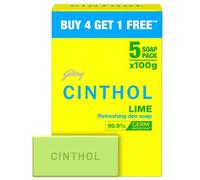Cinthol Lime Soap, 100 g (confezione da 4) con 100 g Free