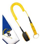 Cintino al guinzaglio della tavola da surf, corda per gamba a rilascio rapido, cavo elastico paddle board, design senza groviglio, forte chiusura in , confortevole caviglia, 90 cm, sport acquati