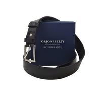 Cintura 3,5 cm Super Resistente in vero cuoio di toro e Fibbia nichel free