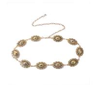 Cintura a Catena Concho, Catena a vita d'oro,Regolabile Boho Waist Chain,Cinture a Catena in Vita per Abiti Jeans Country Outfit per vestito