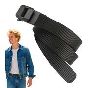 Cintura a cricchetto - Cintura a cricchetto in nylon da uomo | Fibbia della cintura in nylon per pantaloni da vestito | Allungare la pelle regolabile per jeans, pantaloni o abiti, cosa che lo fa
