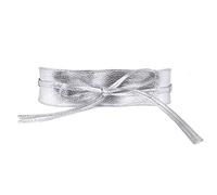 Cintura a papillon vintage con fiocco in vita, accessorio per abbigliamento retrò alla moda, cintura da donna per abiti da donna e ragazza, regalo in argento, molto pratica e popolare, professionale e