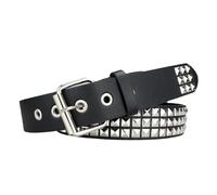 Cintura A Rivetta Punk - Cinghia Di Pelle Goth Bordedded | Pyramid Square Bels Vintage Pyramid | Accessorio Con Fibbia In Metallo Proiettile Gotico, Stile Rock Rinestone Bling, Punk Unisex Hip Hop Mod
