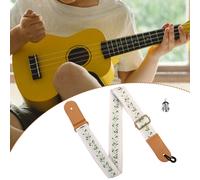Cintura a tracolla con cinghia ukulele ricamata da musica per accessorio per
