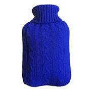 Cintura Ad Acqua Calda 2PCS Hot Water Bag Cover Hot Water Bag Needle Web Cover Portable Warm Handbash Cloth Warm Hand Soft Bag for Hot Water Bottles 2000Ml Borsa Dell'acqua Calda In Gomma(Blue-2000ml)