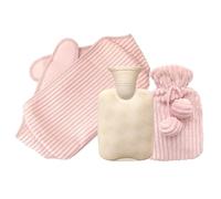 Cintura Ad Acqua Calda 2PCS Hot Water Bottle With Cover Hot Water Bottle Belt For Children Adults Elderly Women PVC For Neck Shoulder Waist Borsa Dell'acqua Calda In Gomma(6pcs pink-1L)