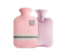 Cintura Ad Acqua Calda 2PCS Hot Water Bottles Bag Water-filling Hot-water Bag for Female Warm Belly Hands and Feet Keep Hand Warmer Hot WaterBag 1000/2000Ml Borsa Dell'acqua Calda In Gomma(Pink 1000ml