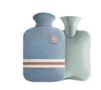 Cintura Ad Acqua Calda 2PCS Hot Water Bottles Bag Water-filling Hot-water Bag for Female Warm Belly Hands and Feet Keep Hand Warmer Hot WaterBag 1000/2000Ml Borsa Dell'acqua Calda In Gomma(Blue 1000ml
