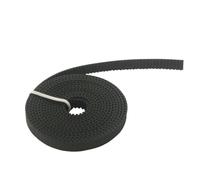 Cintura aperta 2GT in gomma nera Larghezza 6 mm Passo 2 mm Lunghezza 1/2/3/4/5/6/7/8/9/10 M Cintura aperta for stampante 3D(10M)