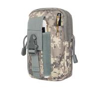 Cintura Bag, Grande Capacità Fanny Pack, Outdoor Hiking Belt Bag, 4,72 x 1,96 x 6,29 pollici Compatto Adjustable Sturdy Stylish Pocket Storage, for Fishing, Camping, and Travel, camouflage, Se référer
