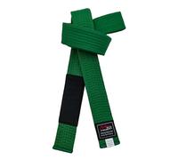 Cintura brasiliana per jiu-jitsu giovanile con sistema di grado BJJ sotto i 16 anni, larghezza 4 cm, per bambini, bianco, grigio, giallo, arancione, verde, Verde, 220cm