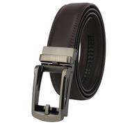 Masters & Stylists Cintura Uomo Marrone, Cintura in Pelle con Fibbia Automatica Senza Buchi, Cinta Elegante e Resistente, Regalo Uomo, Larghezza 3.5cm, Lunghezza 110cm
