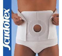 CINTURA COLOSTOMIA CM20/24 CON PANNELLO Ø CM 7/10 IMPERMEABILE E LAVABILE COTONE
