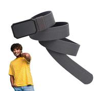 Cintura con fibbia magnetica - Cintura a sgancio rapido | Cinture con fibbia magnetica | Cinture da lavoro portatili da uomo | Bellt lavabile in lavatrice per lo sport, Grigio scuro, Consulte la