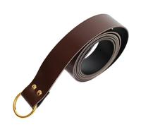 Cintura Con Spada Medievale - Cińtura Da Cavaliere Con Anello In Pelle | Cińtura In Vita Rinascimentale Regolabile Lunga 240 Cm | Aggiunge L'autentico Stile Del Guerriero Per L'uso Nel Gioco Di Ruolo
