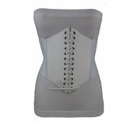 Cintura Corsetto Alta Vita Con Fascia Elastica Invernale Bianca M L XL