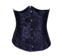 Cintura Corsetto Donna Satin Floreale Cincher Halloween Fronte Aperto Disossato Corpetto Top Floreale Curvy Corsetti Bustino Addominale Dimagrante con Regolabile Coulisse Bodyshaper Mode Clubwear