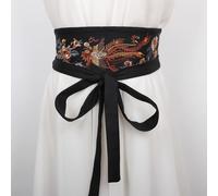 Cintura Corsetto Ricamata In Raso Da Donna Obi Giapponese Per Kimono Yukata