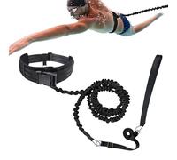 Cintura da allenamento per nuoto, fascia di resistenza, regolabile, per esercizi in piscina, imbracatura stazionaria, lunga durata, per aerobica in acqua, nuoto, fitness, ad alta elasticità, strumento