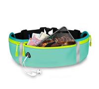 ONEFLOW Active Pro - Cintura da corsa per ZTE con 3 scomparti, traspirante, per sport, per jogging, cellulare, marsupio, impermeabile, da corsa, Blue Energy, ZTE Blade V50, Utility