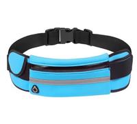 Cintura da corsa con supporto per telefono, marsupio da corsa per telefoni, cuffie e bottiglia d'acqua, cintura da corsa impermeabile per donne e uomini (nero), Blu, Taglia unica, corsa, palestra