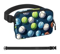 Cintura da corsa con tasca per palline da tennis, per donne e uomini, supporto per telefono per corsa, marsupio da corsa per donne e uomini, marsupio da corsa, misura regolabile, Multicolore 01,