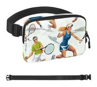 Cintura da corsa con tasca per palline da tennis, per donne e uomini, supporto per telefono per corsa, marsupio da corsa per donne e uomini, marsupio da corsa, misura regolabile, Multicolore 05,