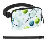 Cintura da corsa con tasca per palline da tennis, per donne e uomini, supporto per telefono per corsa, marsupio da corsa per donne e uomini, marsupio da corsa, misura regolabile, Multicolore 05,