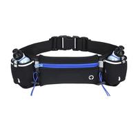 Cintura da corsa for idratazione con bottiglie Tasche multiple Porta bottiglia d'acqua Cintura regolabile Marsupio for esercizi for uomo e donna per Viaggio(Light Blue)