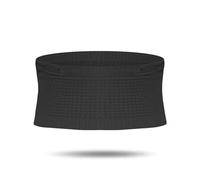 Cintura da corsa regolabile Cintura in vita nascosta in maglia Cintura portaoggetti Multifunzionale Maglia Traspirante Borsa nascosta Traspirante Storage Running Pack, Nero , L