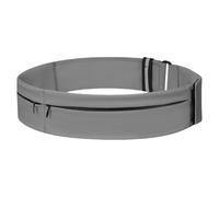 Cintura da corsa regolabile impermeabile con strisce riflettenti Marsupio per sport, viaggi, escursionismo, allenamento, cintura sportiva, Colore grigio, M