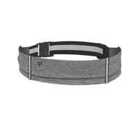 Cintura da corsa riflettente elastica in vita supporto per telefono marsupio da corsa con foro per cuffie per camminare, ciclismo, escursionismo, Colore grigio