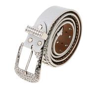 Cintura da cowboy western in pelle con strass e cristalli per uomo e donna